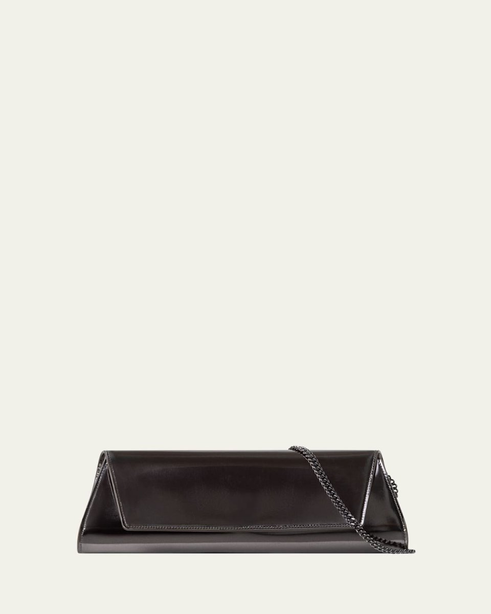 Anouk Mirrored Leather Small Clutch Bag